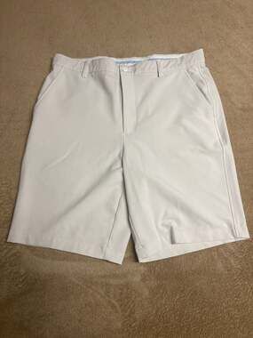 FootJoy Men's Performance Golf Shorts W36 Light Grey 9” Inseam